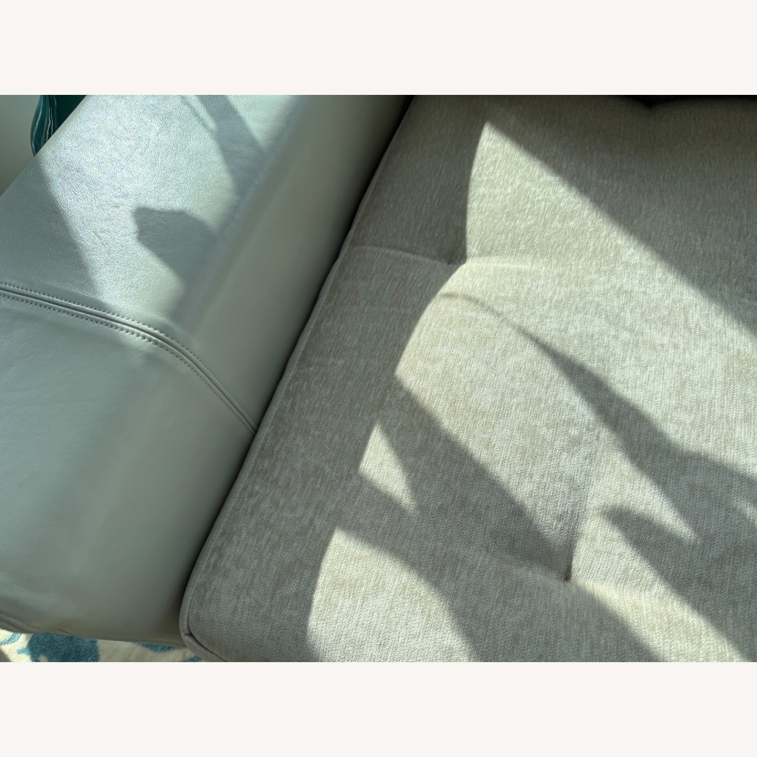 Holly Hunt Leather and Fabric Custom Sofa - image-3