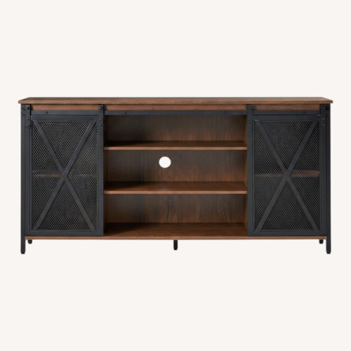 Used Amazon Black Metal Media Storage/Tv Stand for sale on AptDeco