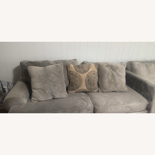 Used Light Gray 2 Piece Sectional  for sale on AptDeco