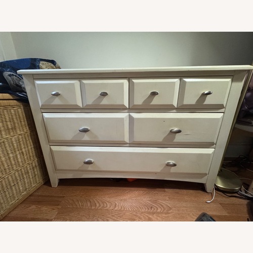 Used White Wood Dresser for sale on AptDeco