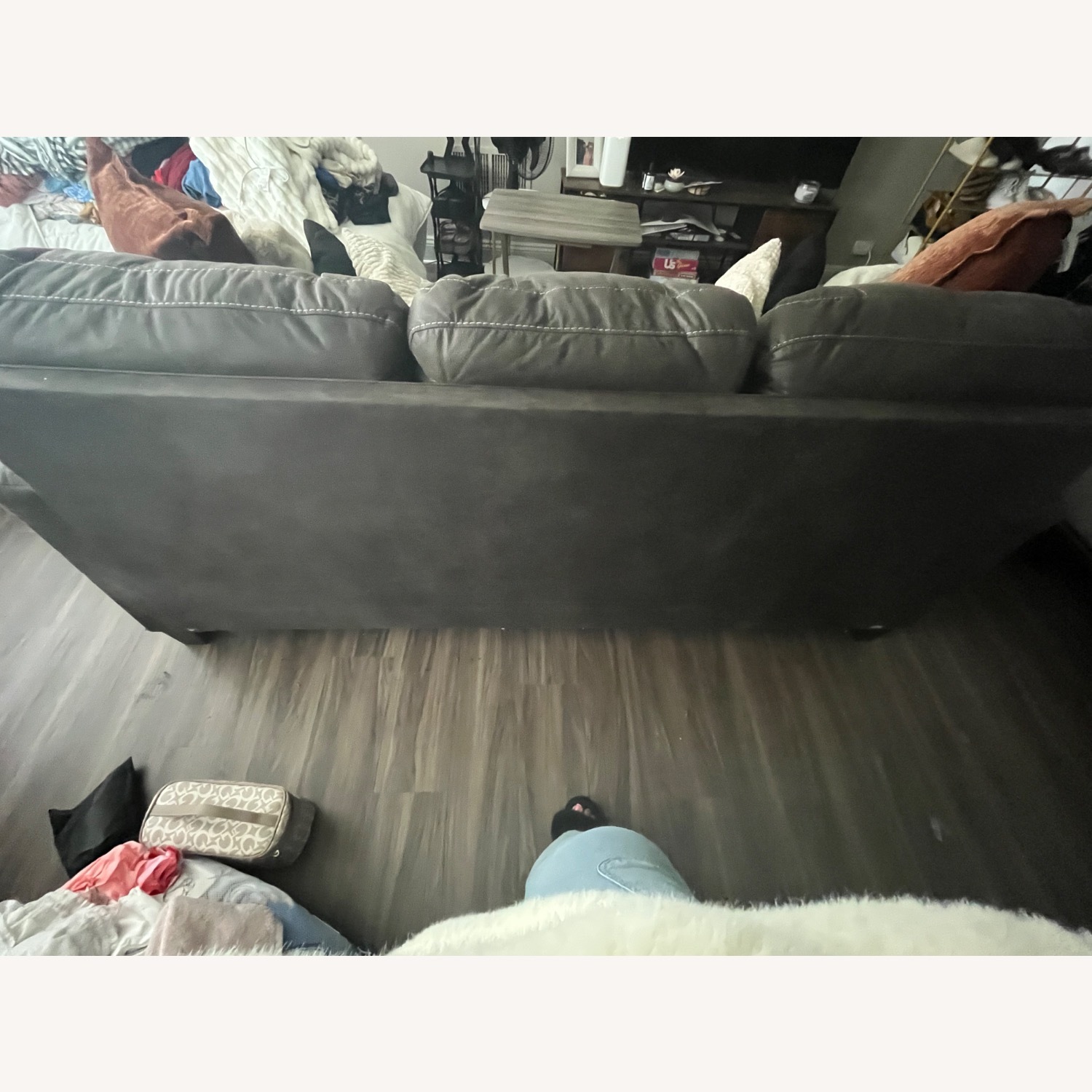 Ashley Furniture Dark Gray 3+ Seater Sofa - image-5