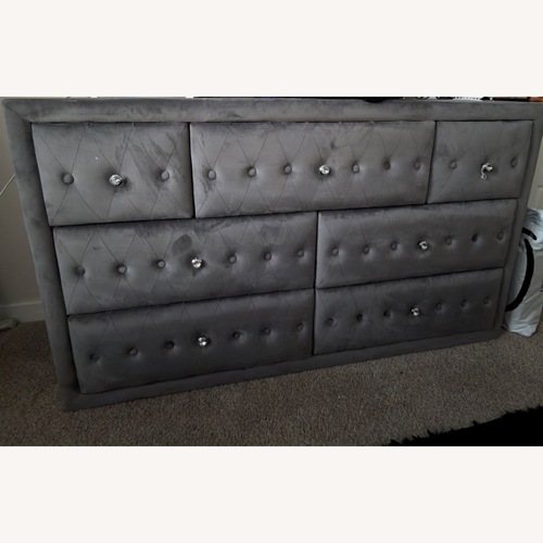 Used Wayfair Rhinestone Velvet Dresser for sale on AptDeco