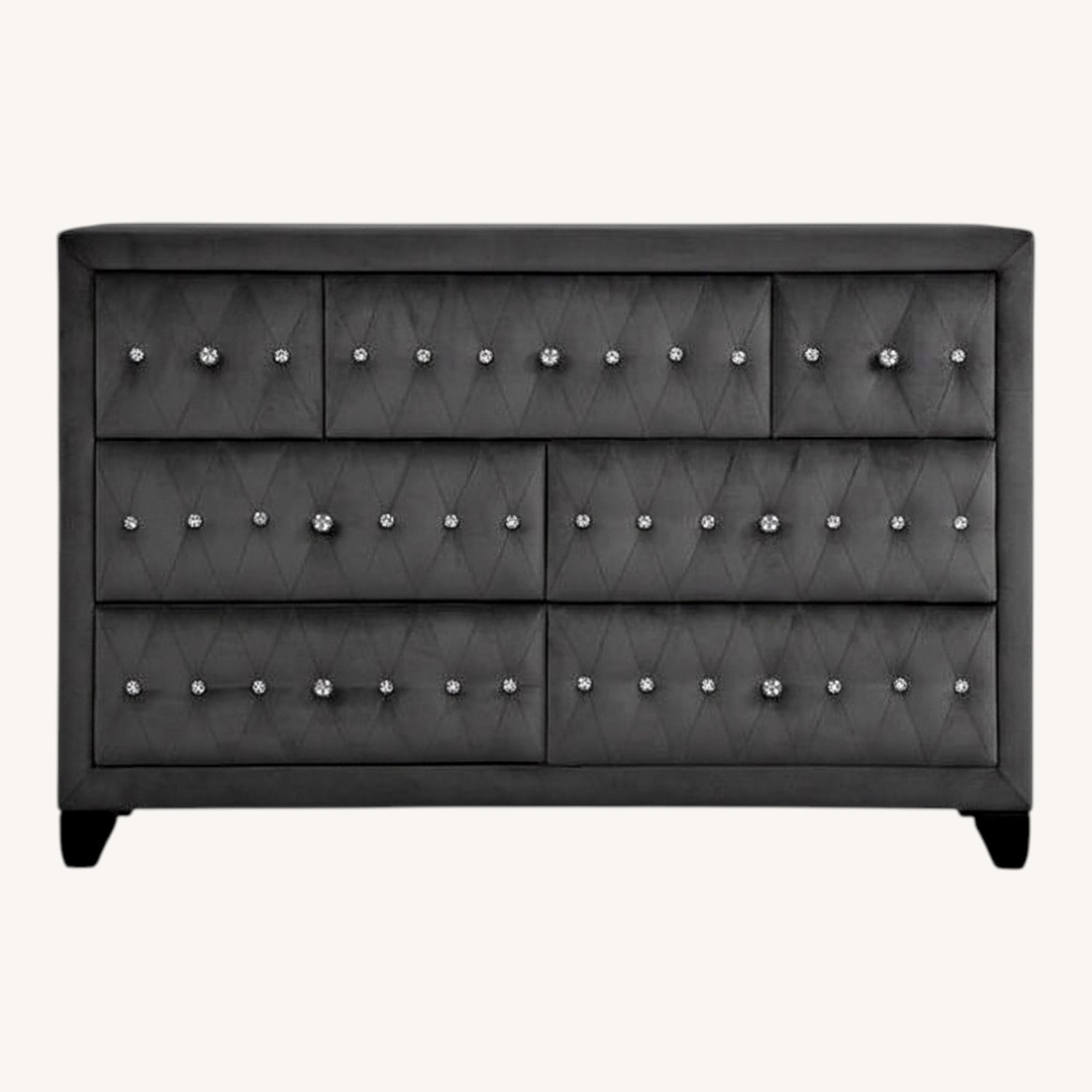 Wayfair Rhinestone Velvet Dresser - image-0