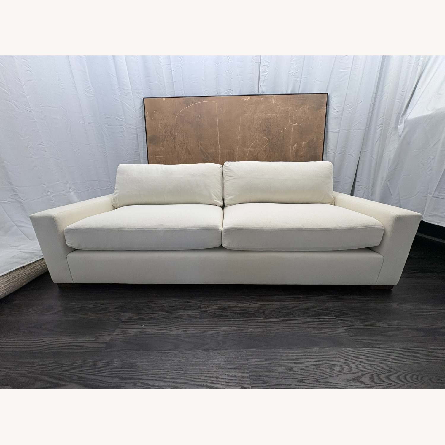 Restoration Hardware Maxwell White 3+ Seater Sofa - image-9