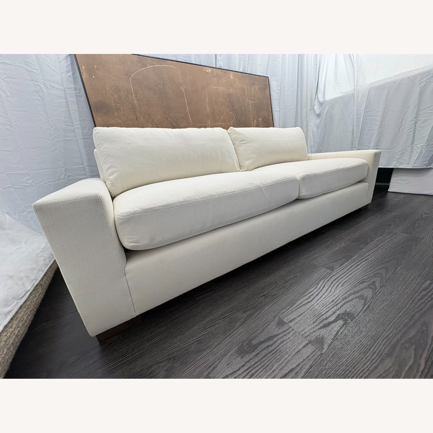 Restoration Hardware Maxwell White 3+ Seater Sofa - image-23