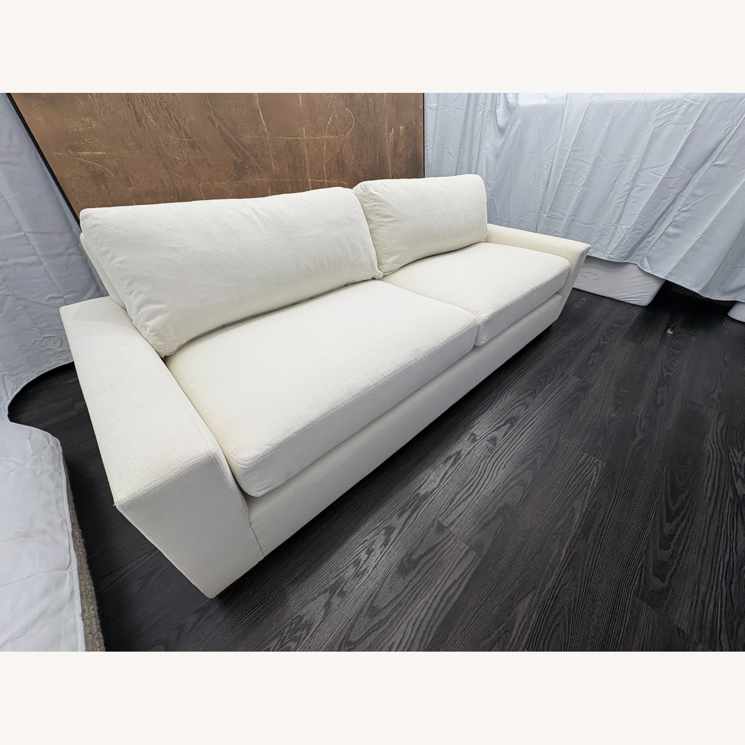 Restoration Hardware Maxwell White 3+ Seater Sofa - image-2