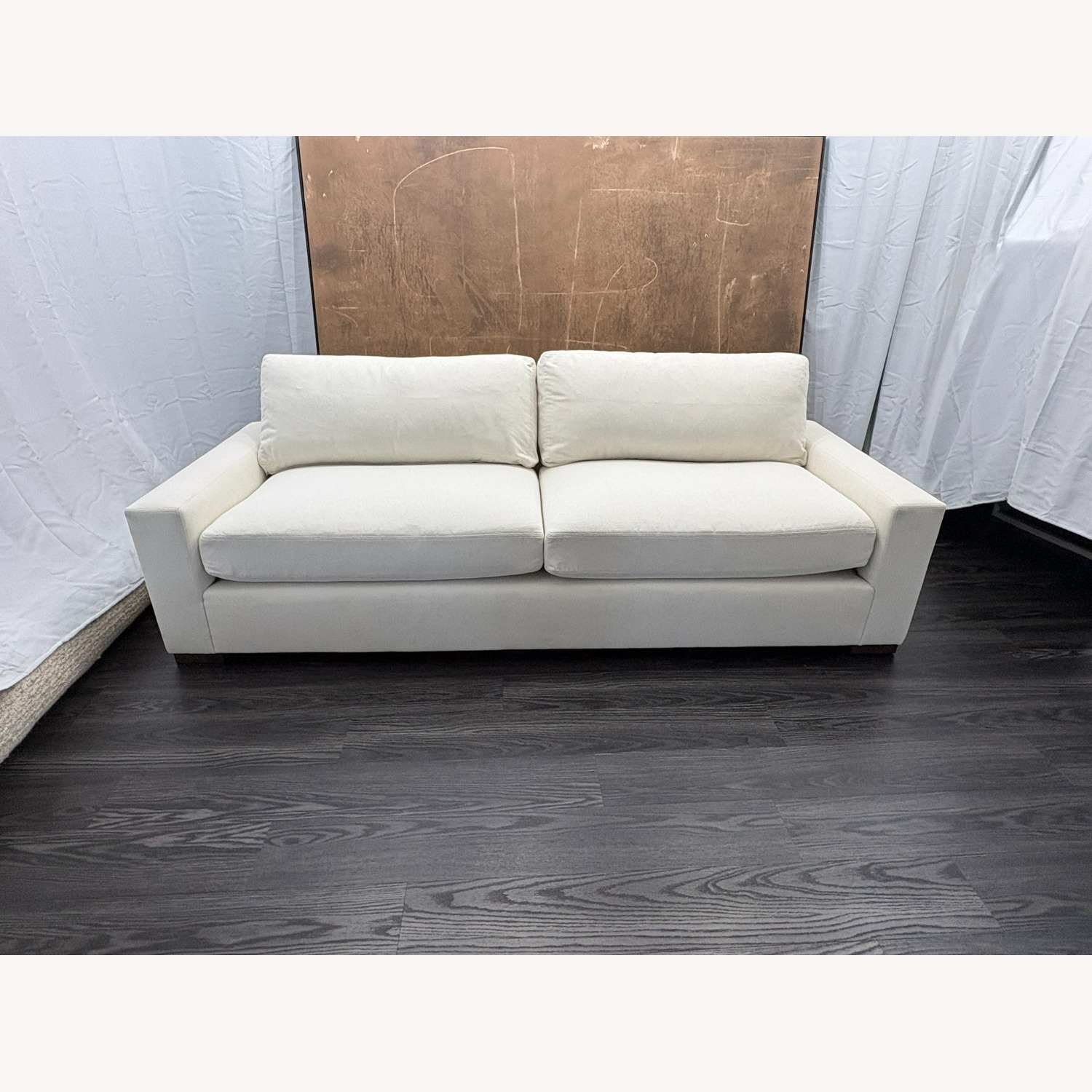 Restoration Hardware Maxwell White 3+ Seater Sofa - image-16