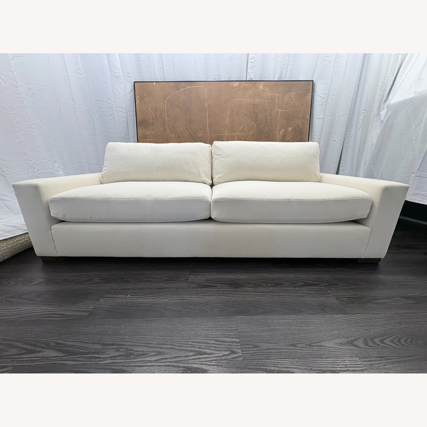 Restoration Hardware Maxwell White 3+ Seater Sofa - image-1