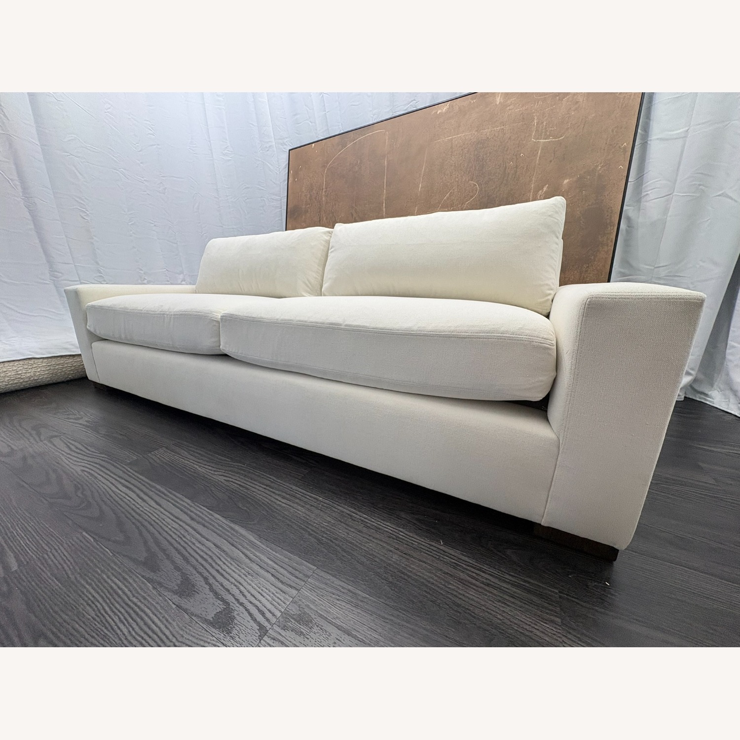 Restoration Hardware Maxwell White 3+ Seater Sofa - image-8