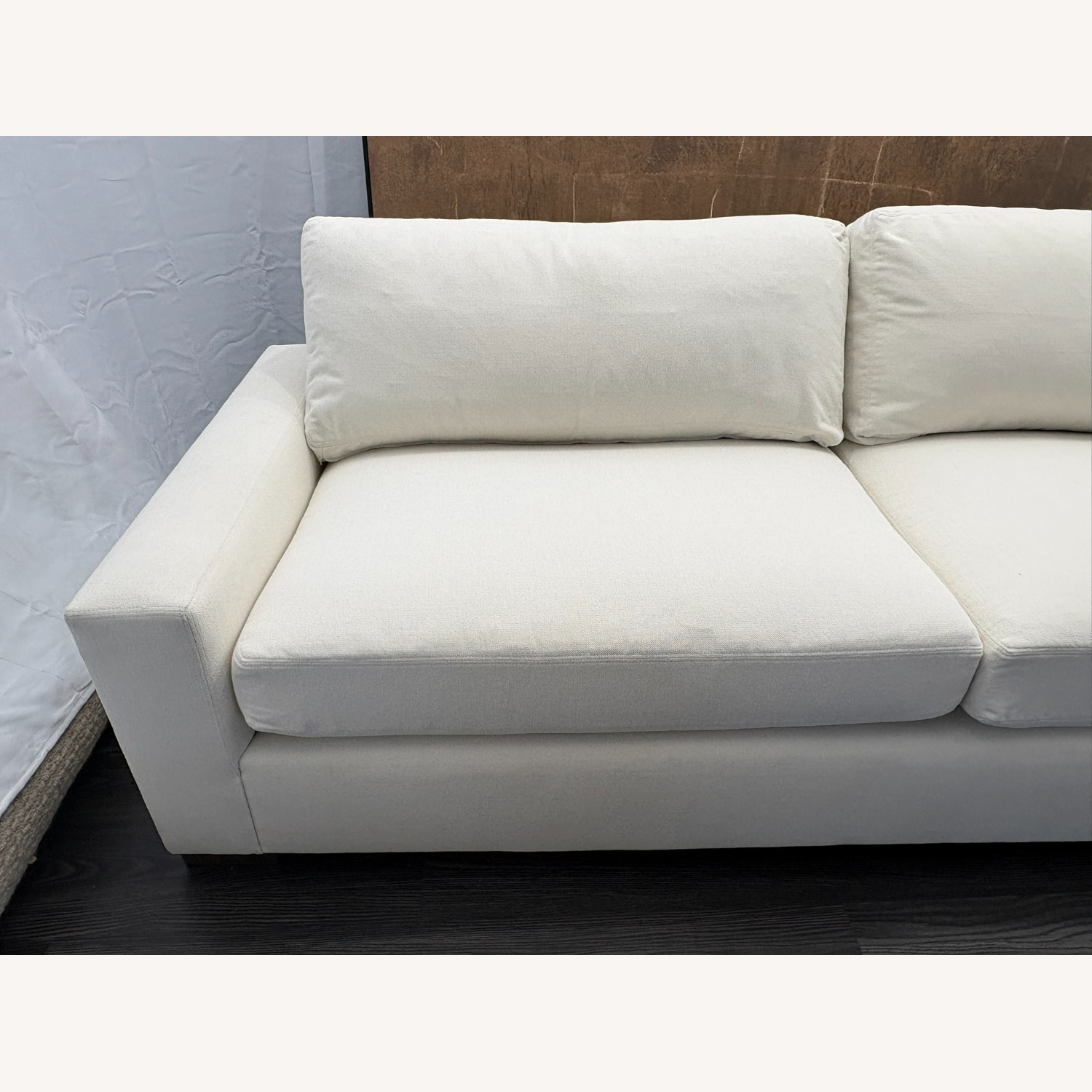 Restoration Hardware Maxwell White 3+ Seater Sofa - image-5