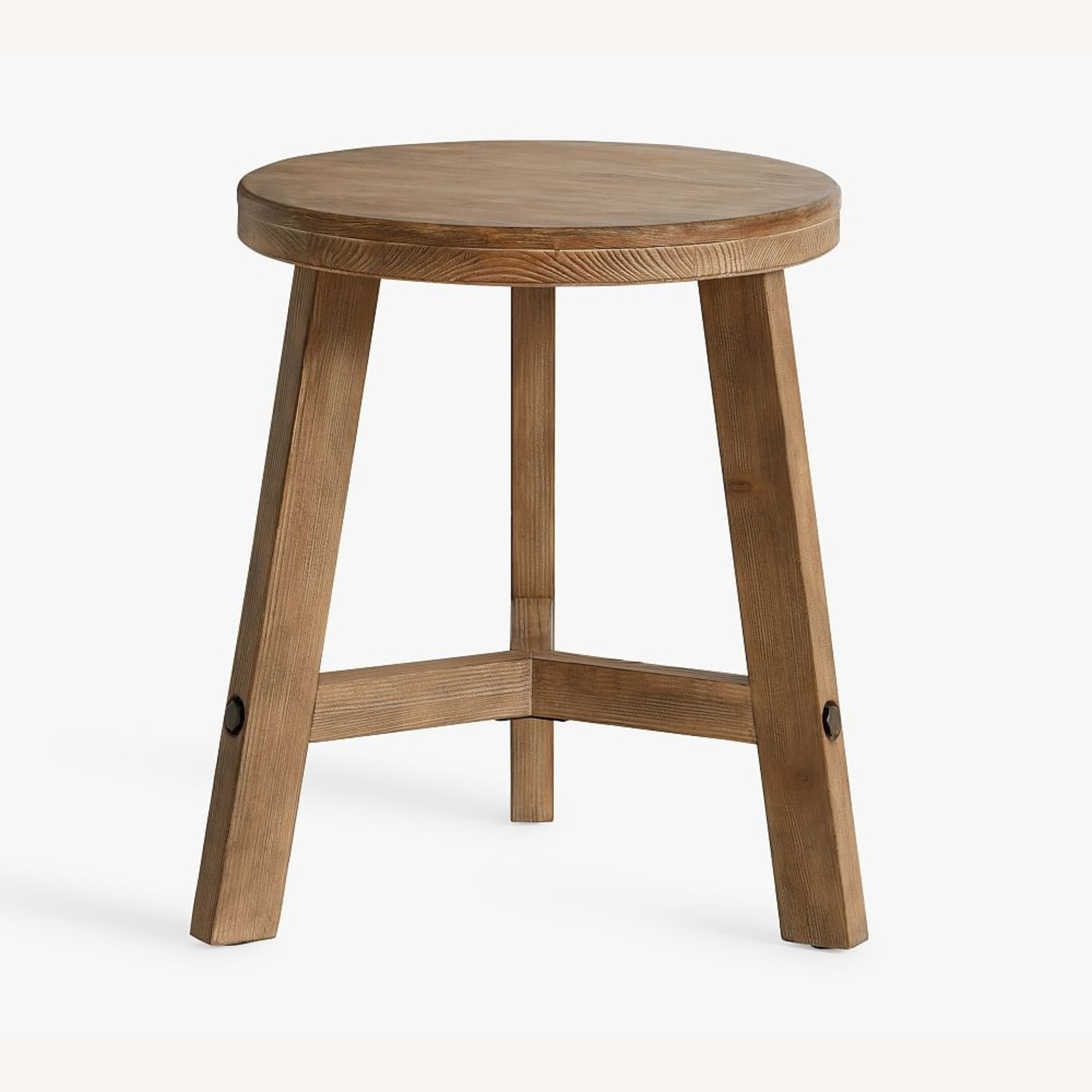 Pottery Barn Rustic Farmhouse Round Side Table Set - image-8