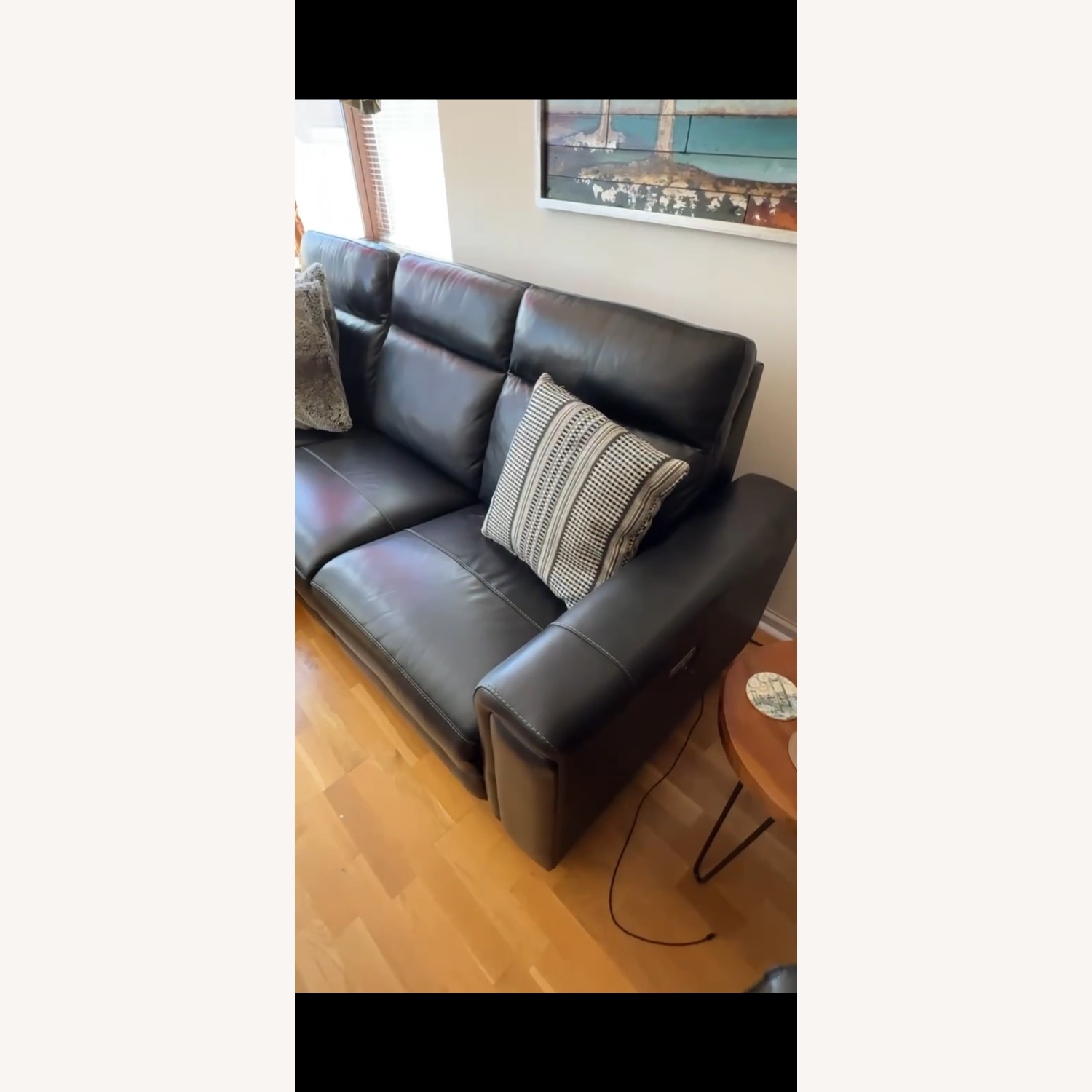 Raymour & Flanigan Power Reclining Sectional Sofa with Chaise - image-9