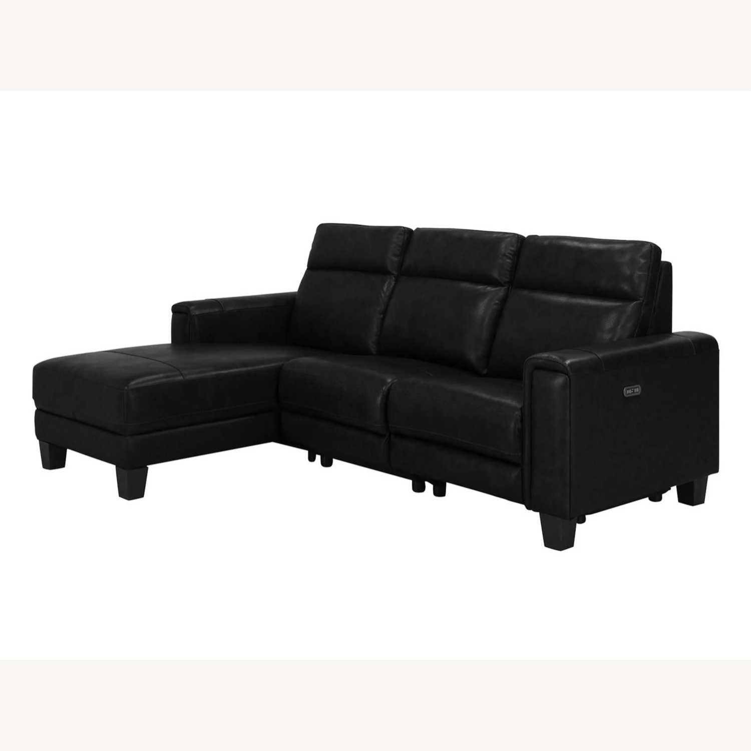 Raymour & Flanigan Power Reclining Sectional Sofa with Chaise - image-5