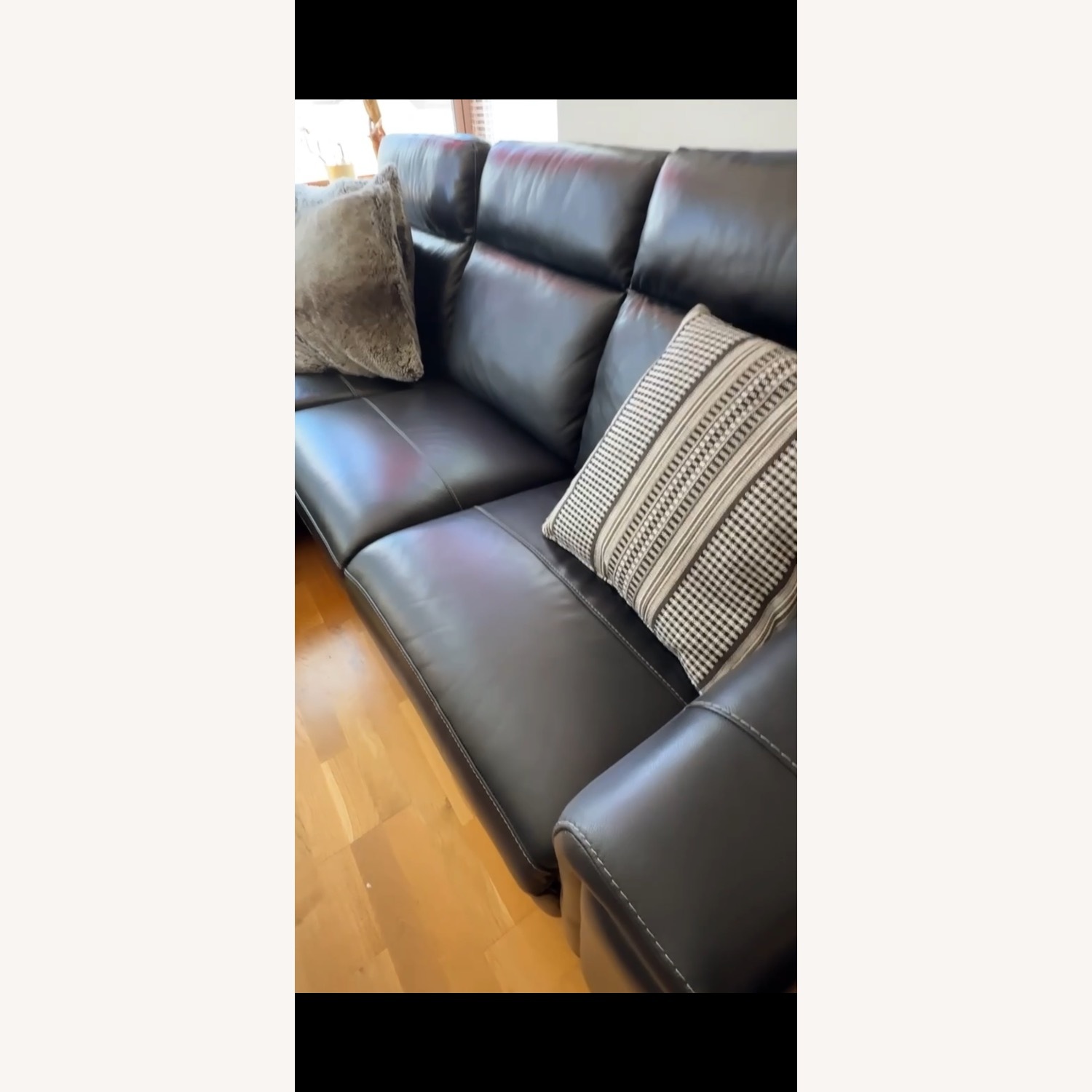 Raymour & Flanigan Power Reclining Sectional Sofa with Chaise - image-7