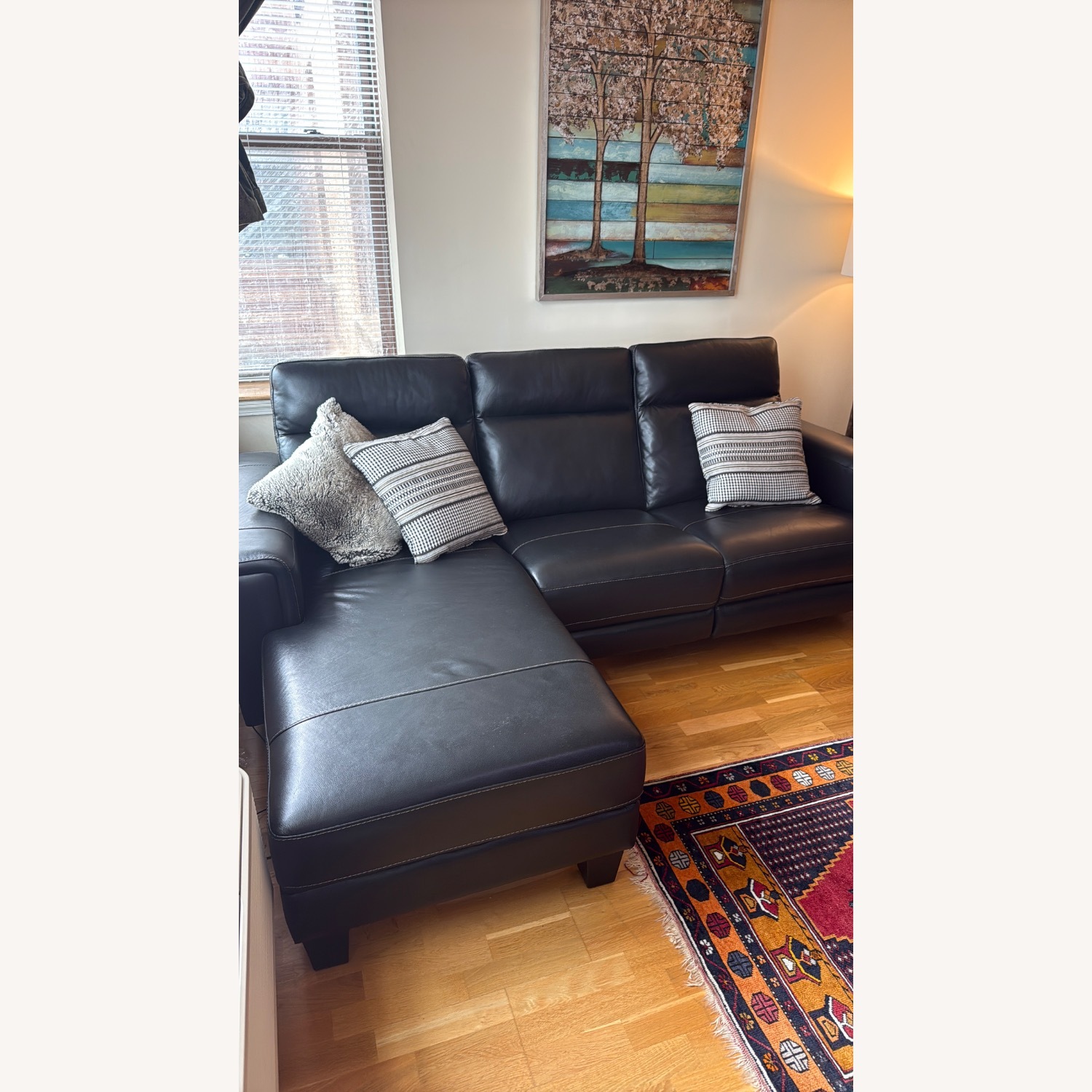 Raymour & Flanigan Power Reclining Sectional Sofa with Chaise - image-11