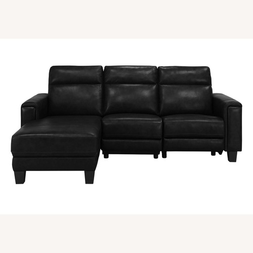 Used Raymour & Flanigan Power Reclining Sectional Sofa with Chaise for sale on AptDeco