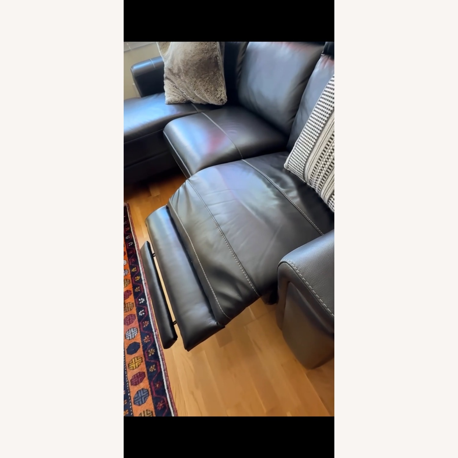 Raymour & Flanigan Power Reclining Sectional Sofa with Chaise - image-10