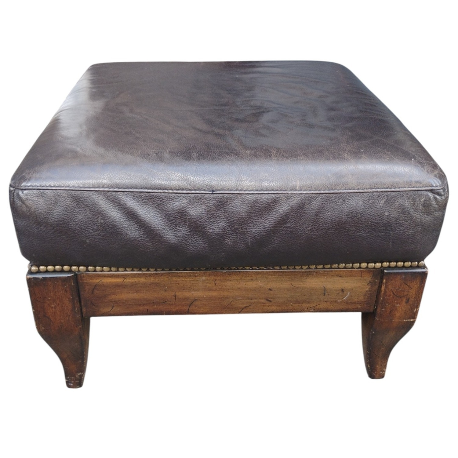 Vintage/Antique Dark Brown Leather Armchair - image-8