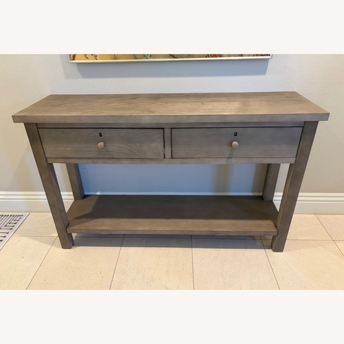 Used Pottery Barn Farmhouse Console Table for sale on AptDeco