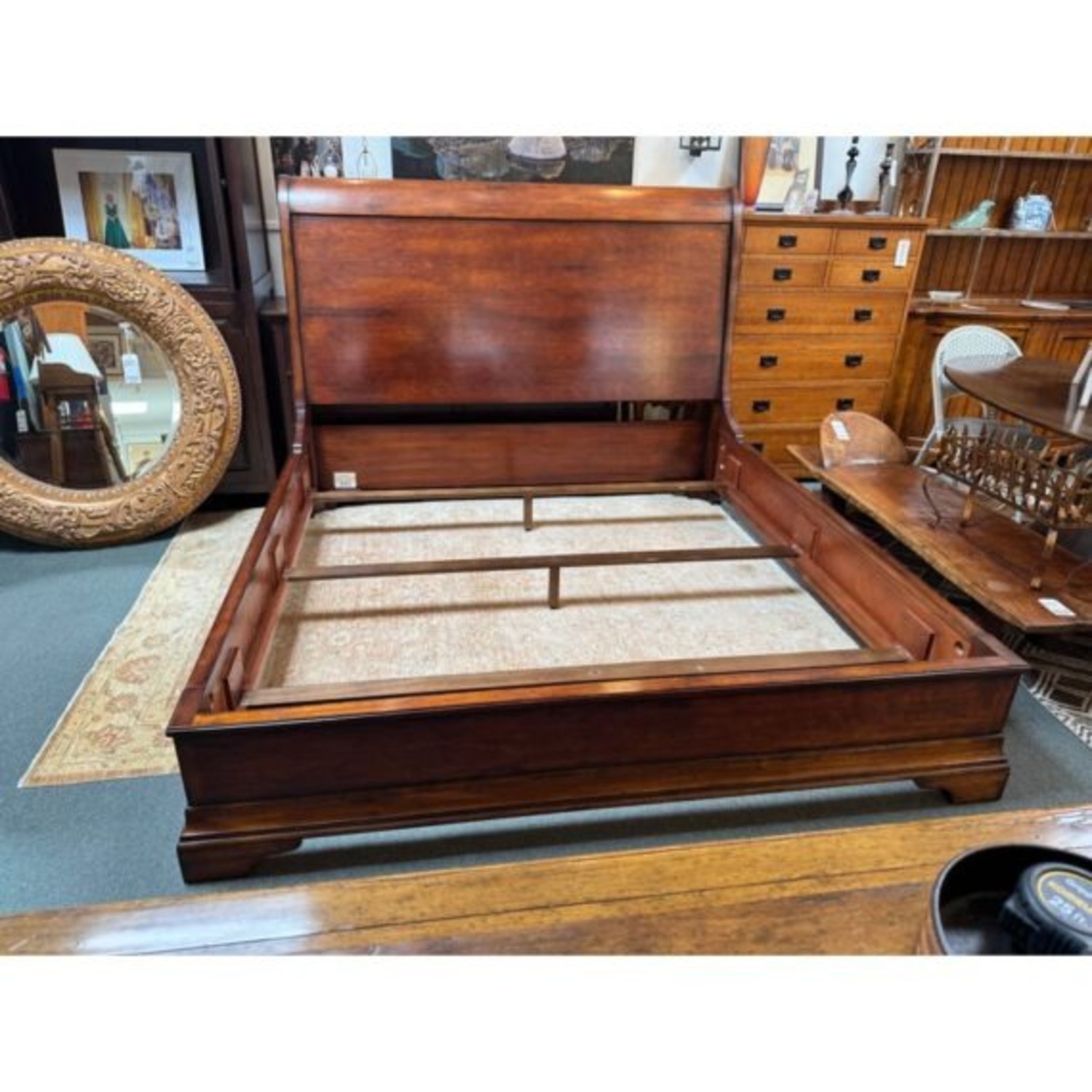 Henredon French Louis Cavalier Cherry Queen Size  - image-2