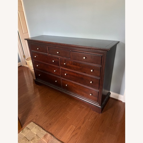 Used Stanley Furniture Dark Brown Wood Dresser for sale on AptDeco