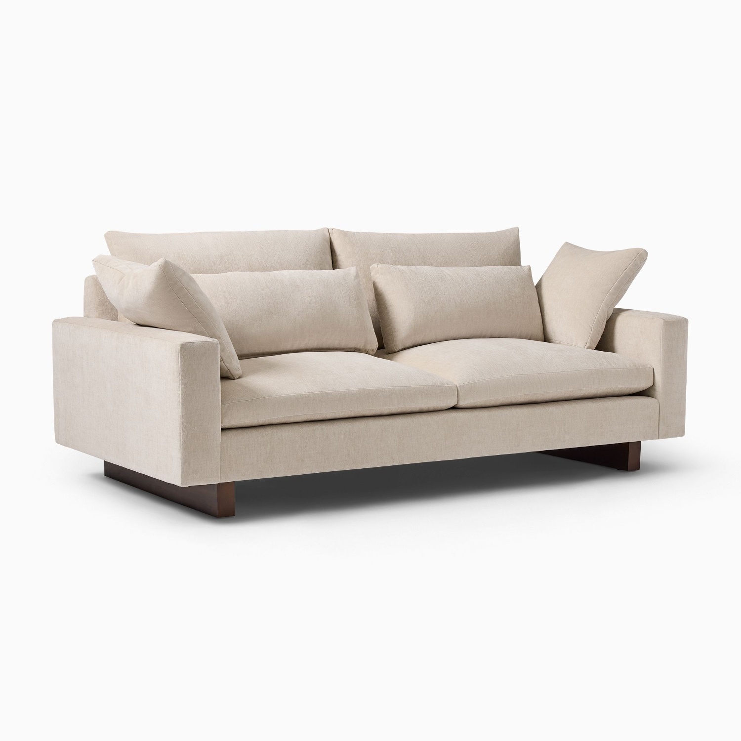 West Elm Harmony Fabric 2 Seater Sofa - image-8