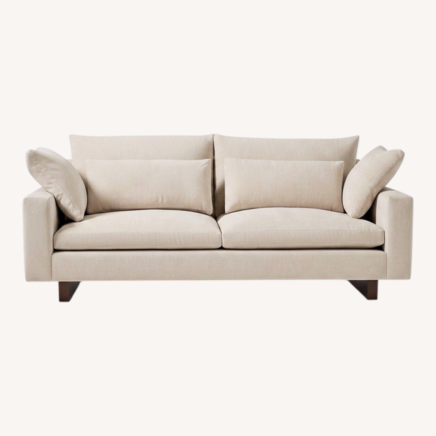 West Elm Harmony Fabric 2 Seater Sofa - image-0
