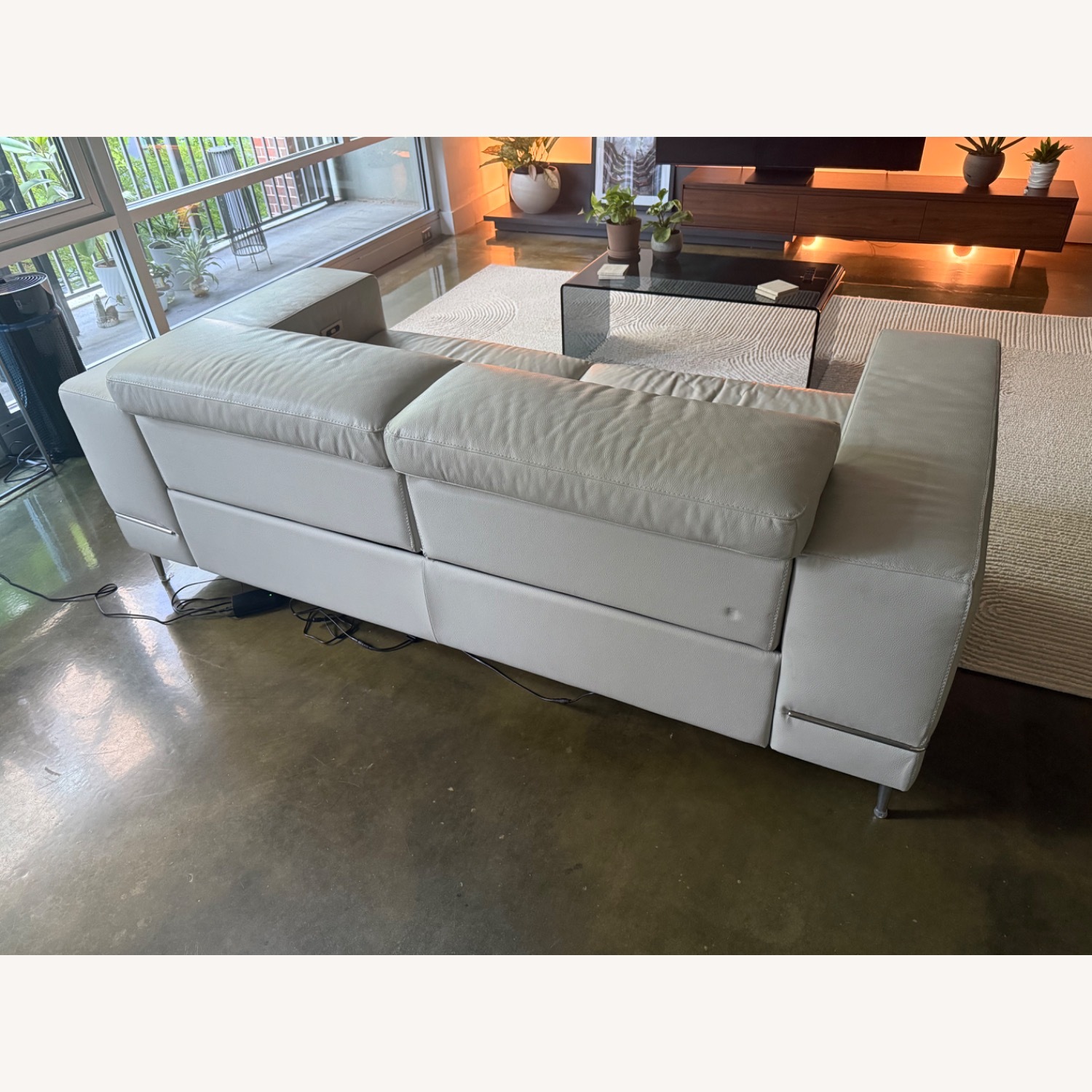 Modani  Natural Leather 3+ Seater Sofa - image-4