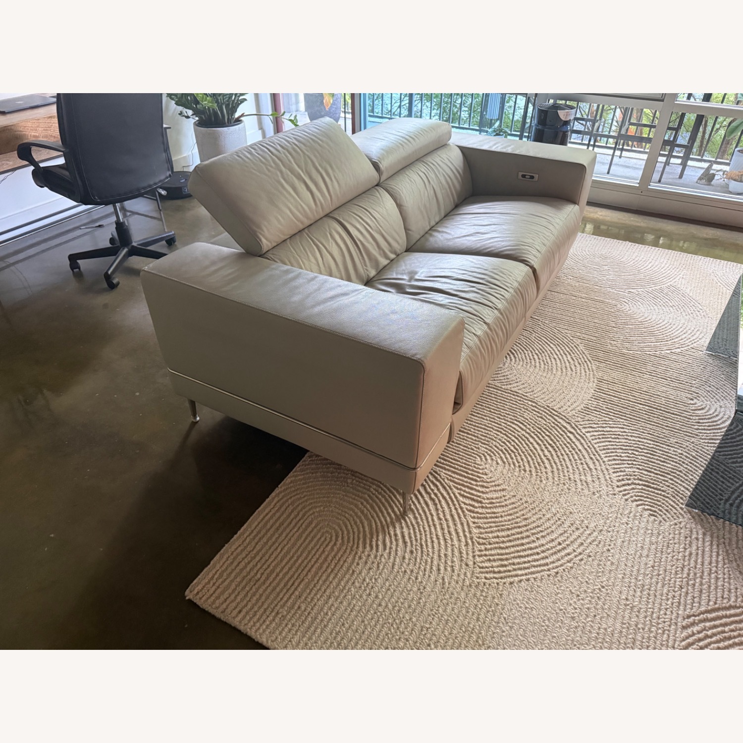 Modani  Natural Leather 3+ Seater Sofa - image-2