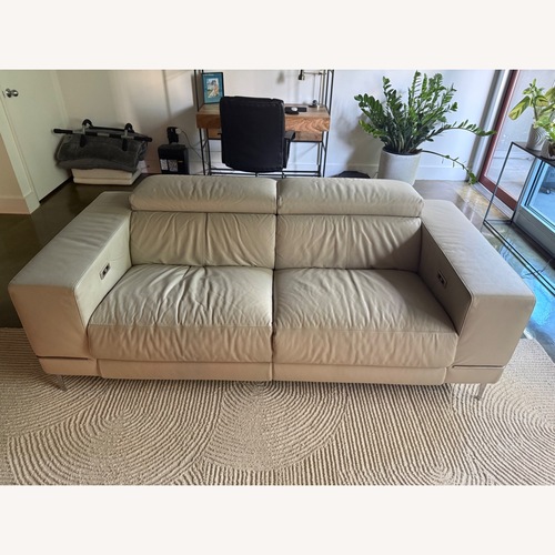 Used Modani Natural Leather 3+ Seater Sofa for sale on AptDeco