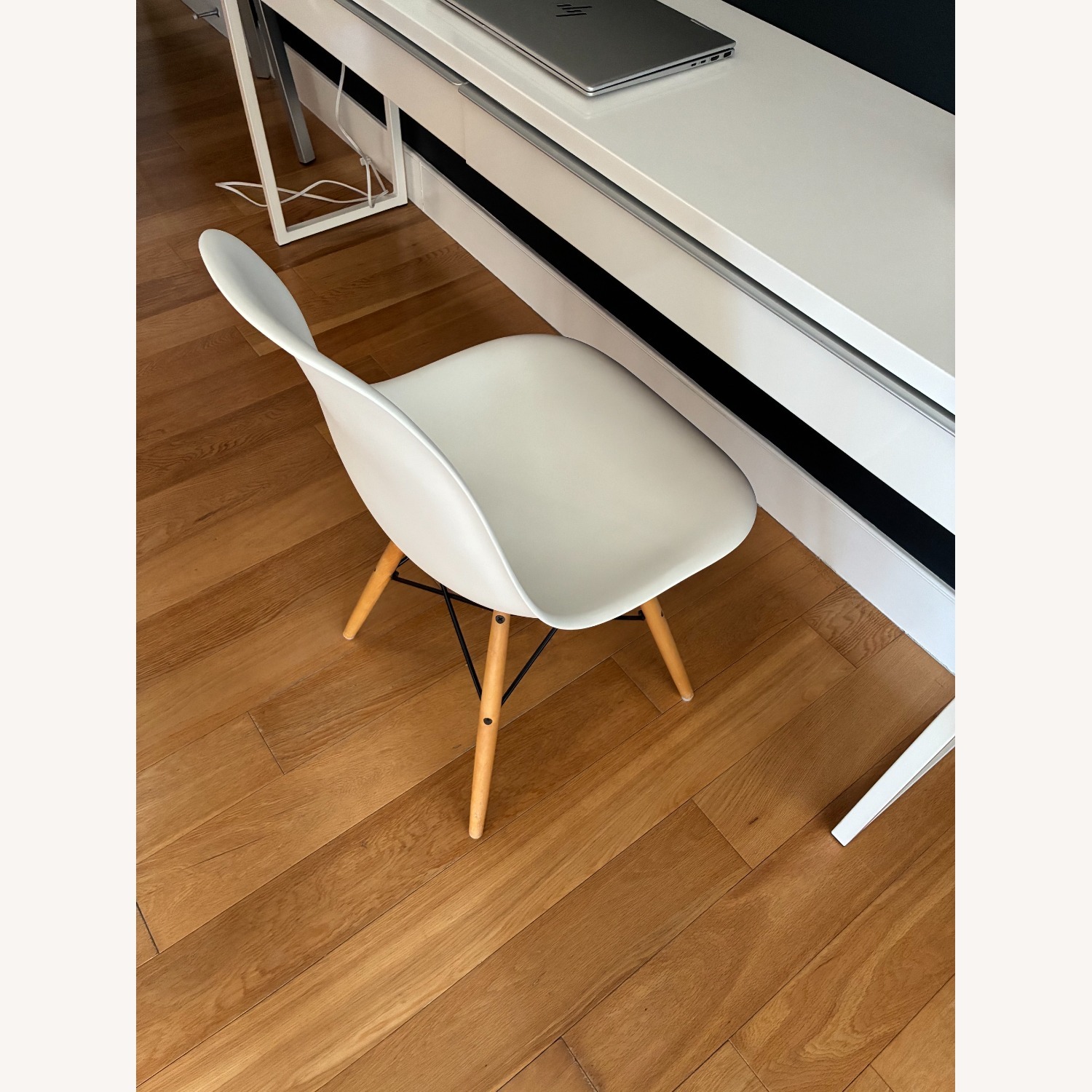 Herman Miller White Plastic Dining Chair - image-3