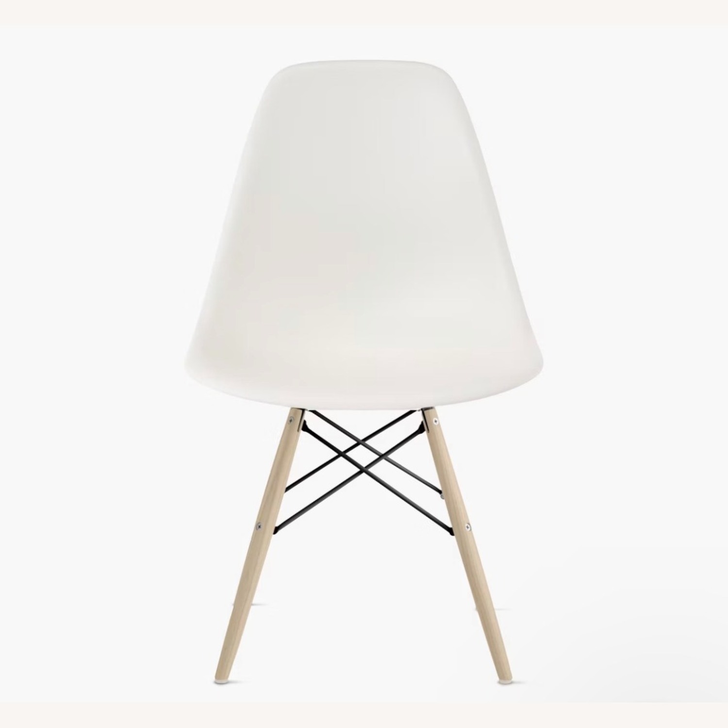 Herman Miller White Plastic Dining Chair - image-1