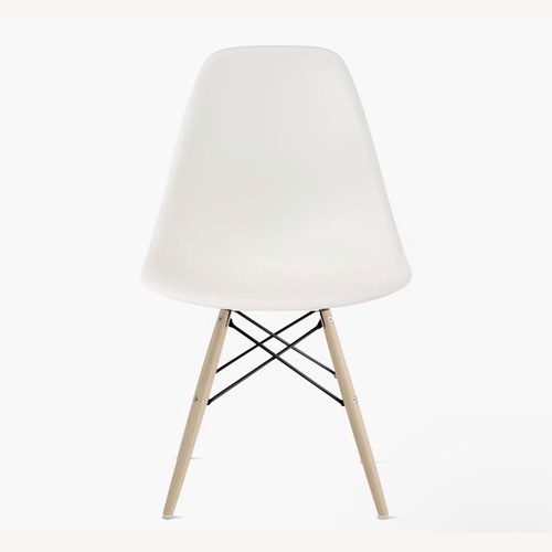 Used Herman Miller White Plastic Dining Chair for sale on AptDeco