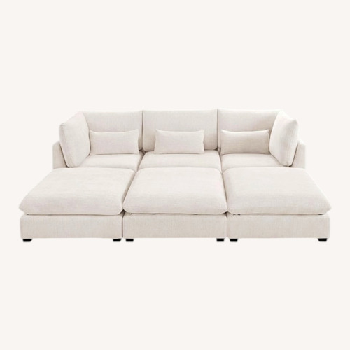 Used Natural Fabric 3+ Piece Sectional for sale on AptDeco