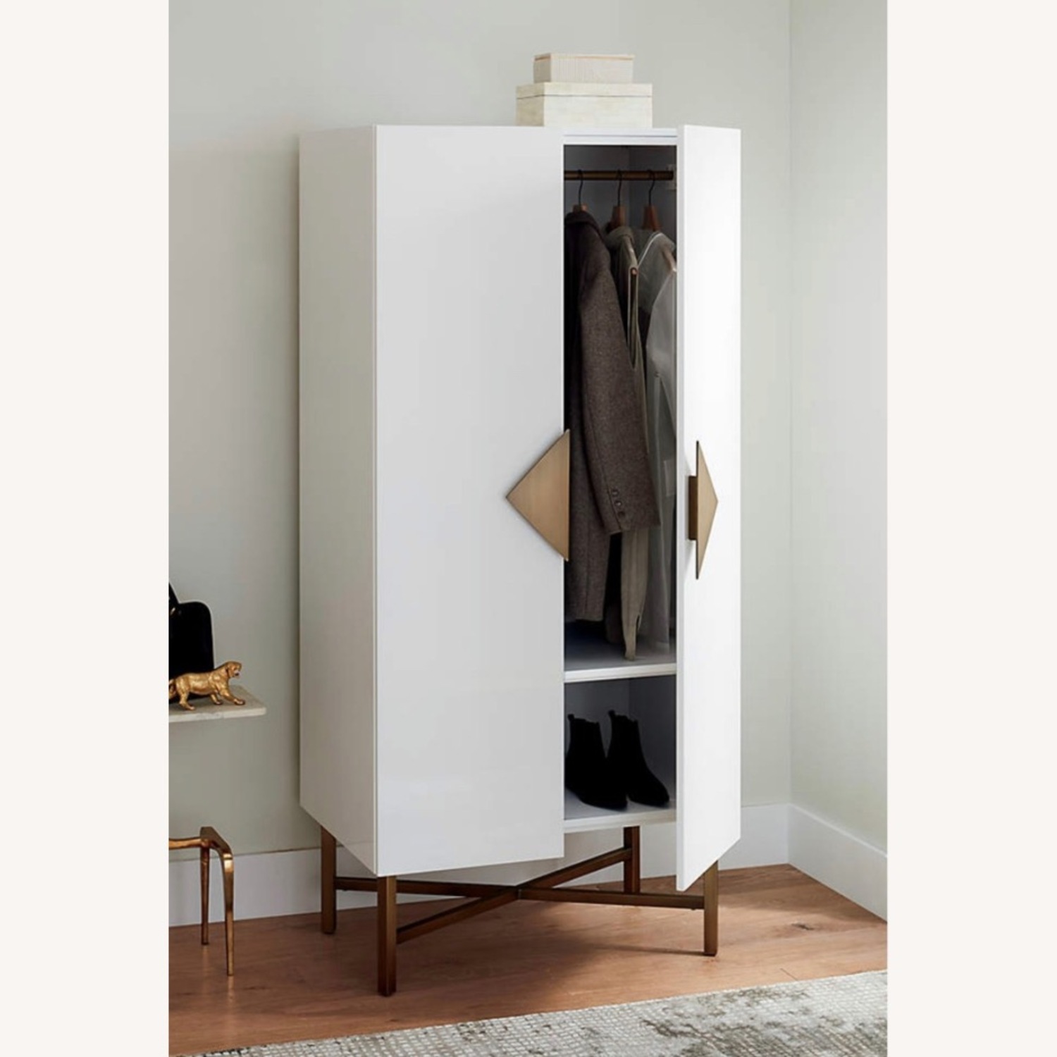 CB2 Astoria Wardrobe (White) - image-3