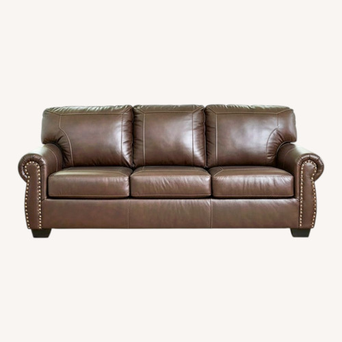 Used Jennifer Convertibles Leather Sofa for sale on AptDeco
