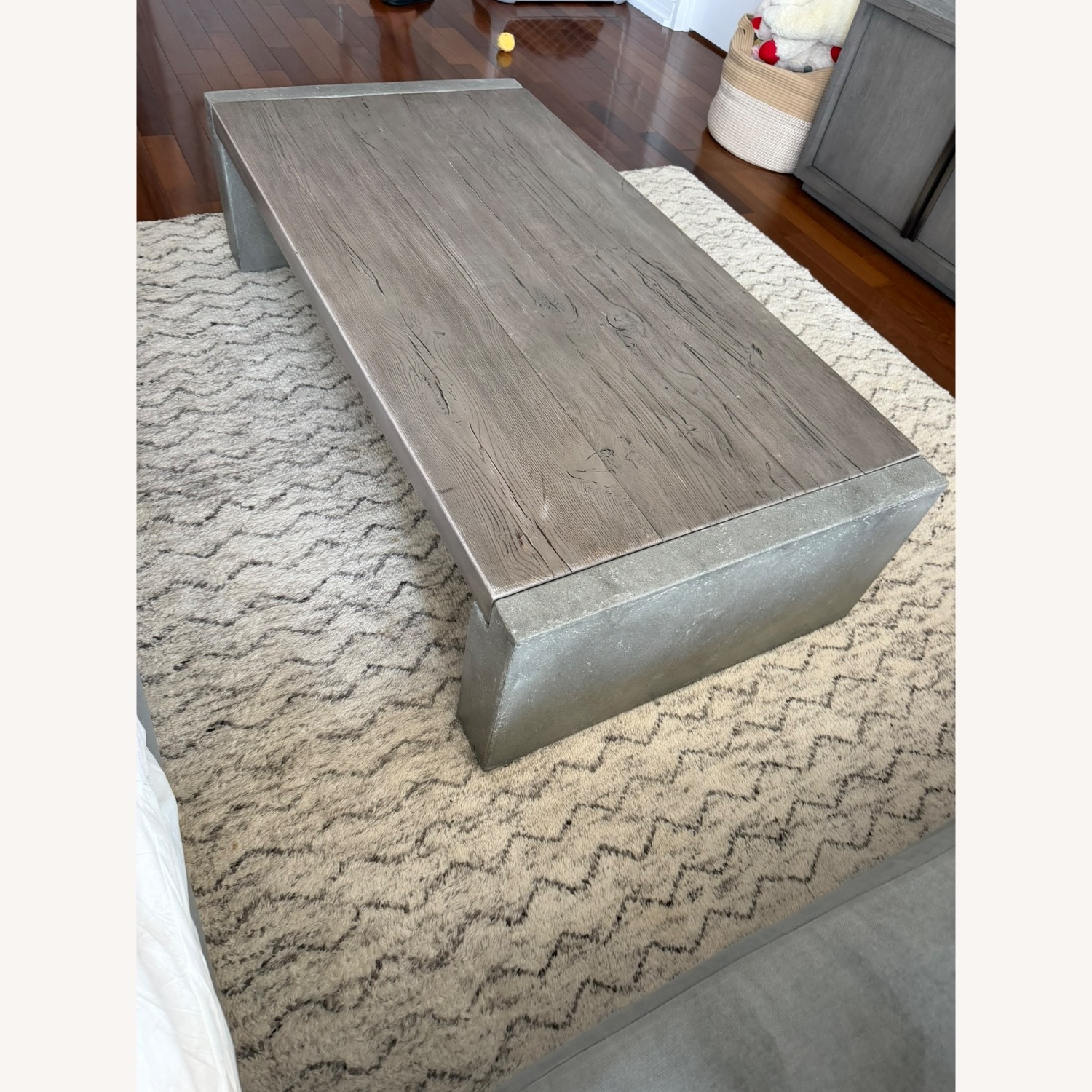 Restoration Hardware Concrete Pier Coffee Table - image-2