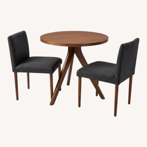 Used West Elm Walnut Wood Dining Set for sale on AptDeco