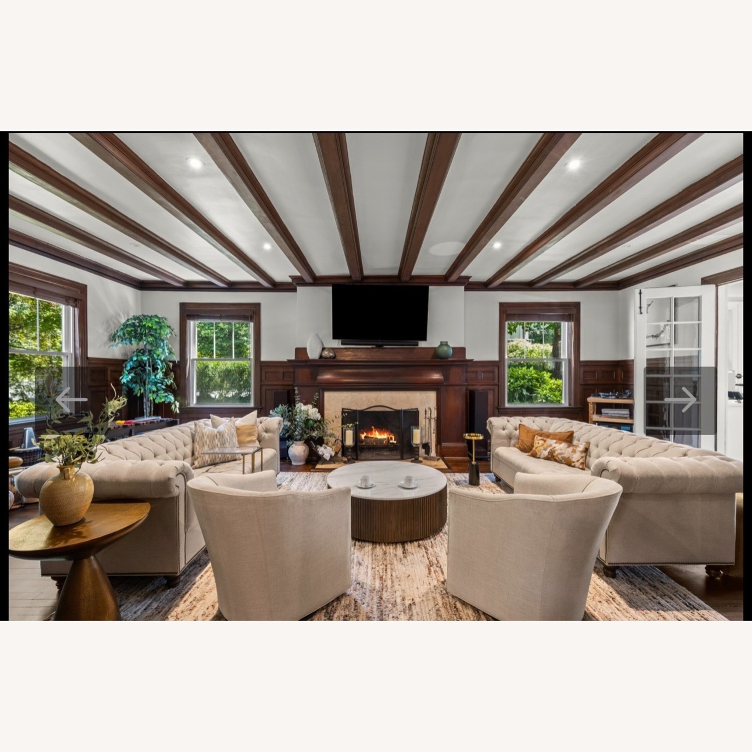 Arhaus Natural Linen 3+ Seater Sofa - image-2
