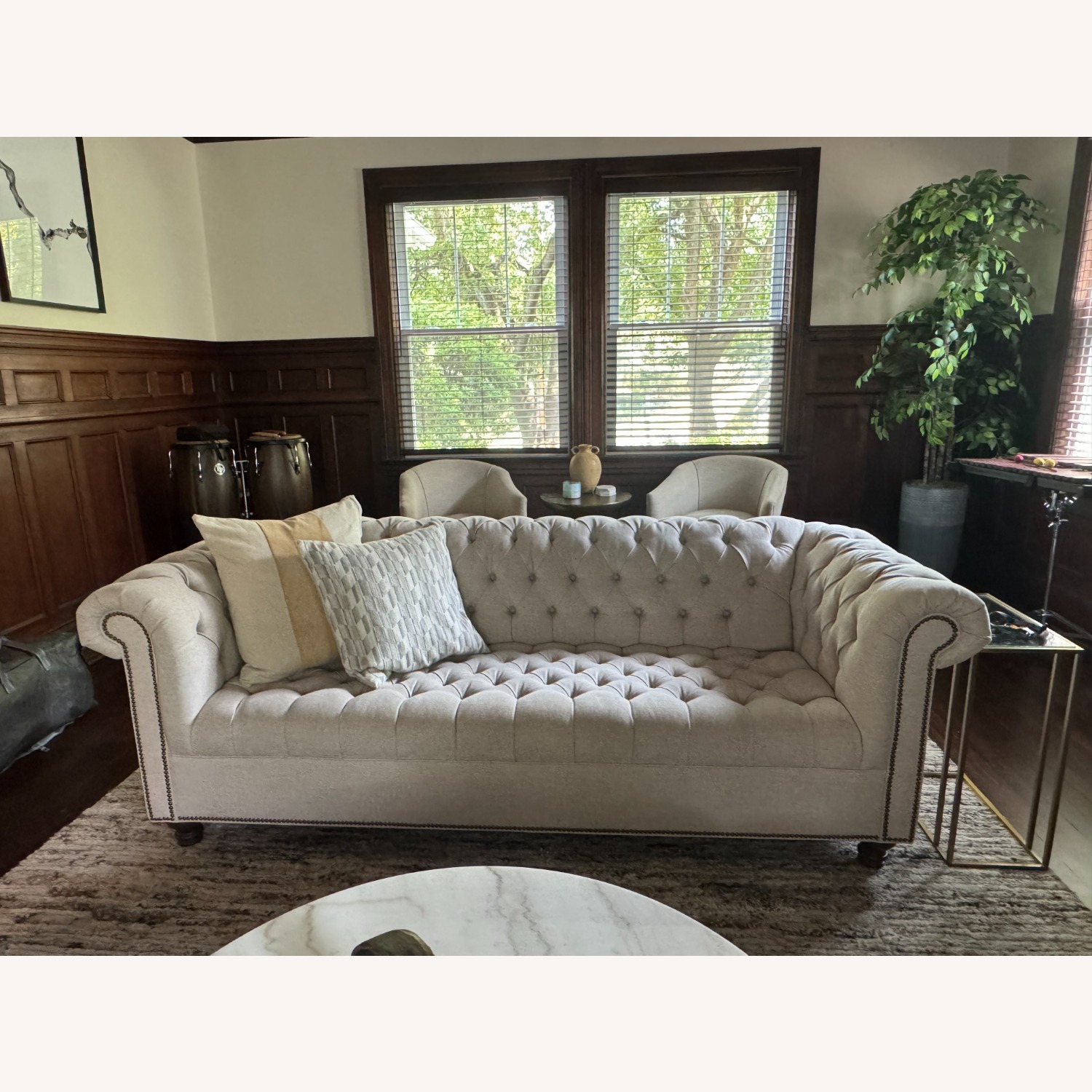 Arhaus Natural Linen 3+ Seater Sofa - image-3