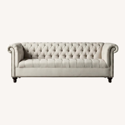 Used Arhaus Natural Linen 3+ Seater Sofa for sale on AptDeco