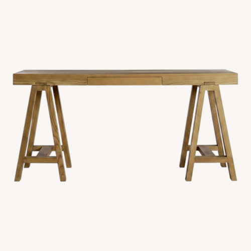 Used Pottery Barn Oak Desk with 1 Pencil Drawer for sale on AptDeco
