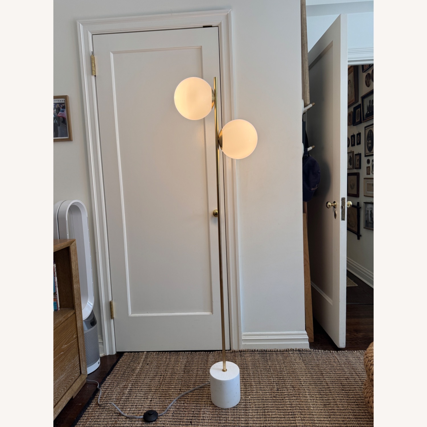 West Elm Sphere & Stem 2-Light Floor Lamp - image-3