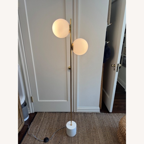 Used West Elm Sphere & Stem 2-Light Floor Lamp for sale on AptDeco