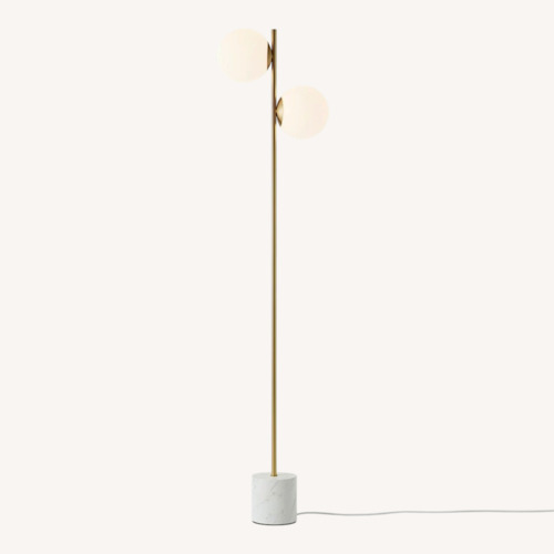 Used West Elm Sphere & Stem 2-Light Floor Lamp for sale on AptDeco