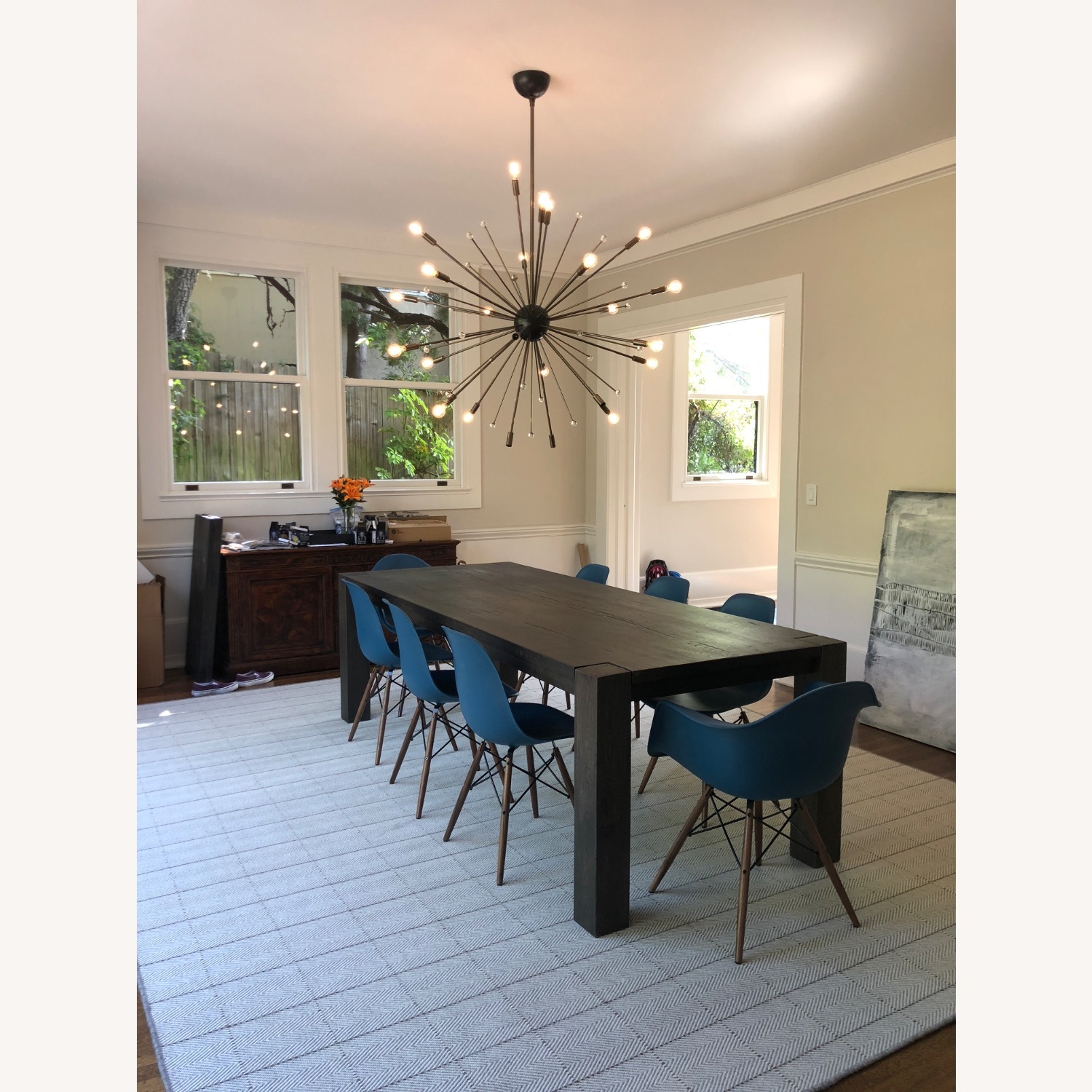 Restoration Hardware Drifted Reclaimed Oak Dining Table - image-1