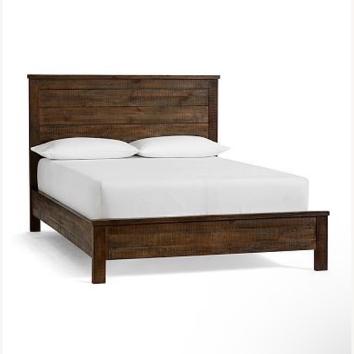 Used Pottery Barn Paulsen Reclaimed Wood Queen Bed for sale on AptDeco