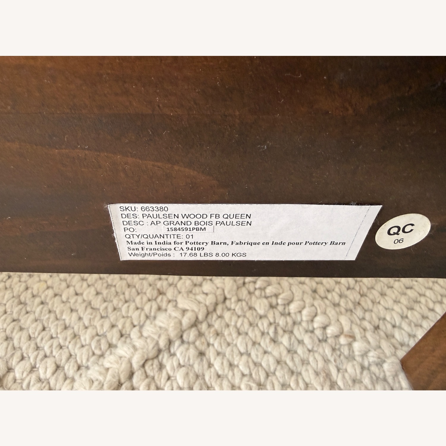 Pottery Barn Paulsen Reclaimed Wood Queen Bed - image-9