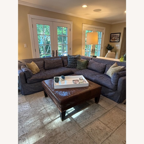 Used Restoration Hardware Sectional Sofa Sunbrella Fabric & Down Filled for sale on AptDeco