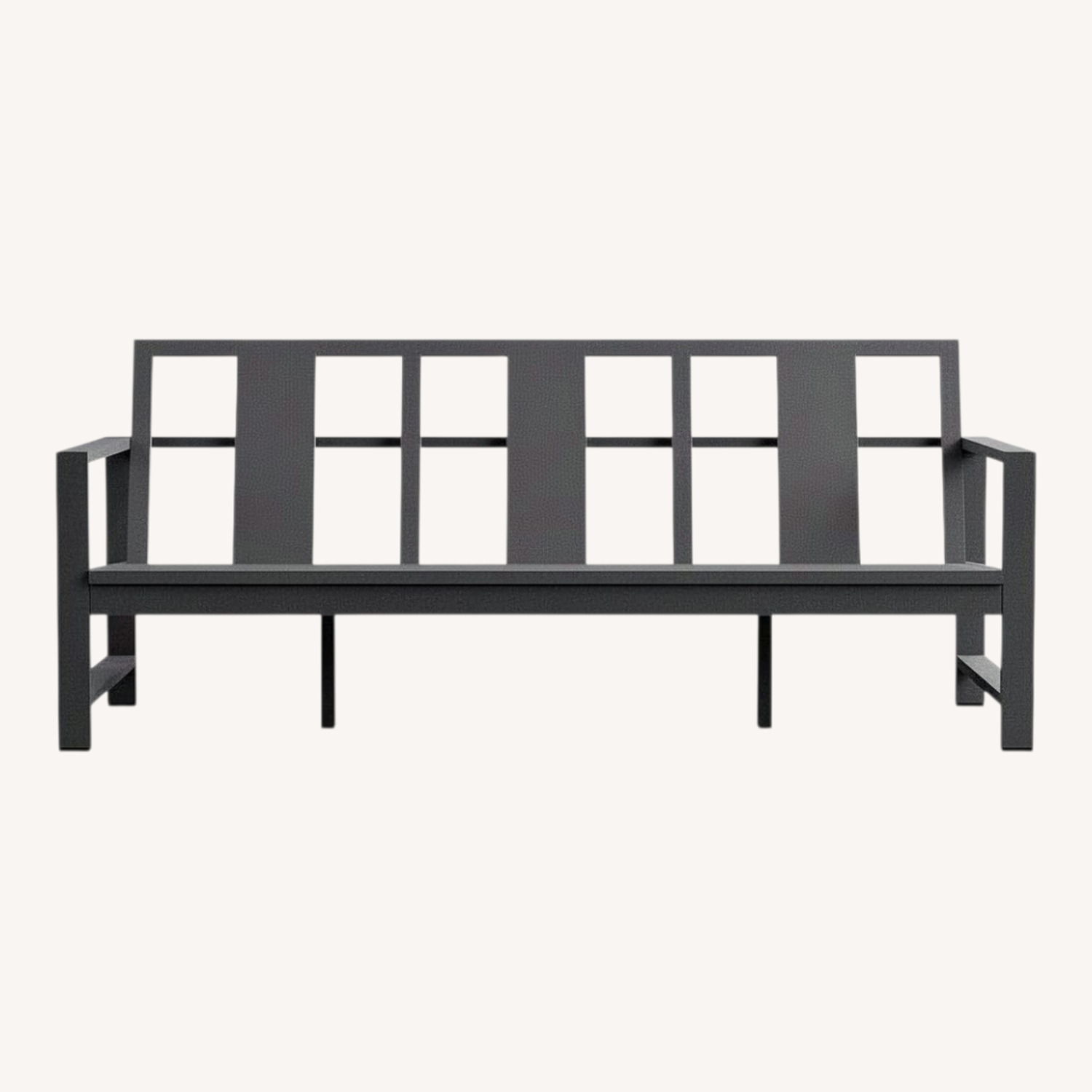 Pottery Barn Dark Indio Metal Outdoor Sofa - image-0